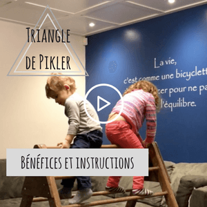 EVA Triangle d'escalade Pikler et Montessori pour motricité libre